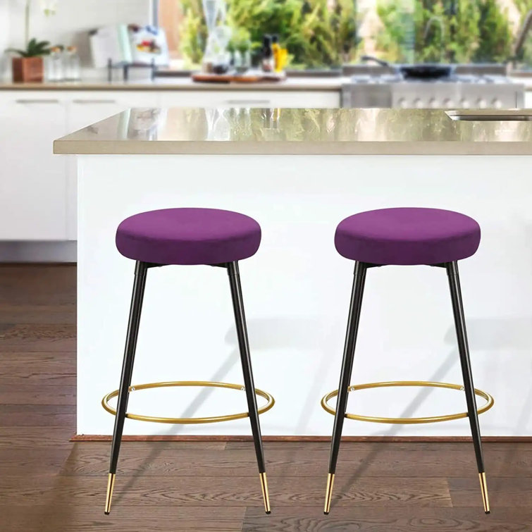 Purple kitchen 2024 stools